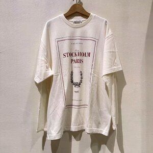 Acne Studios Layered print t-shirt -Off white